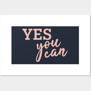 Yes You can! (Rosegold) Posters and Art